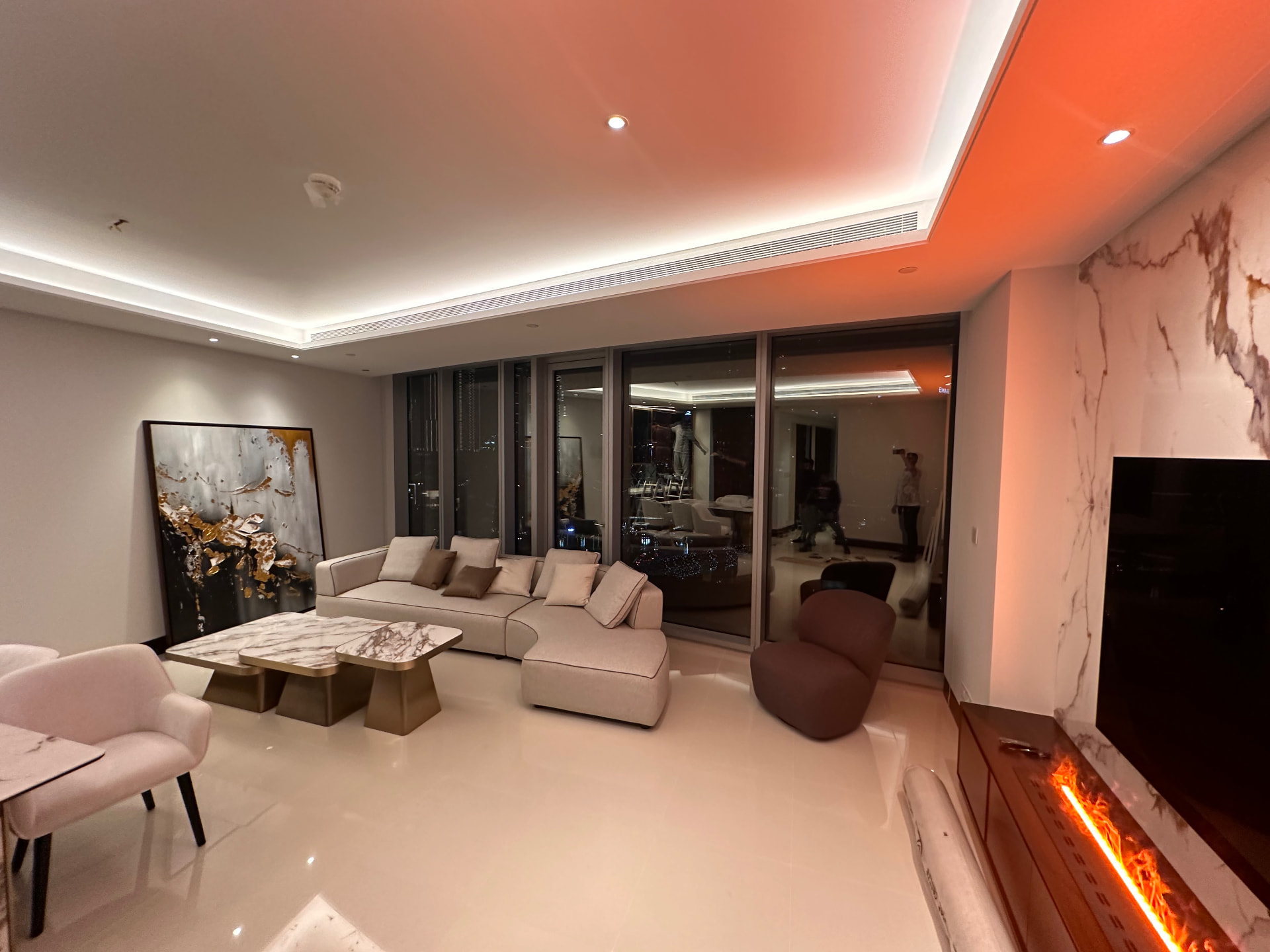 Open-plan lounge