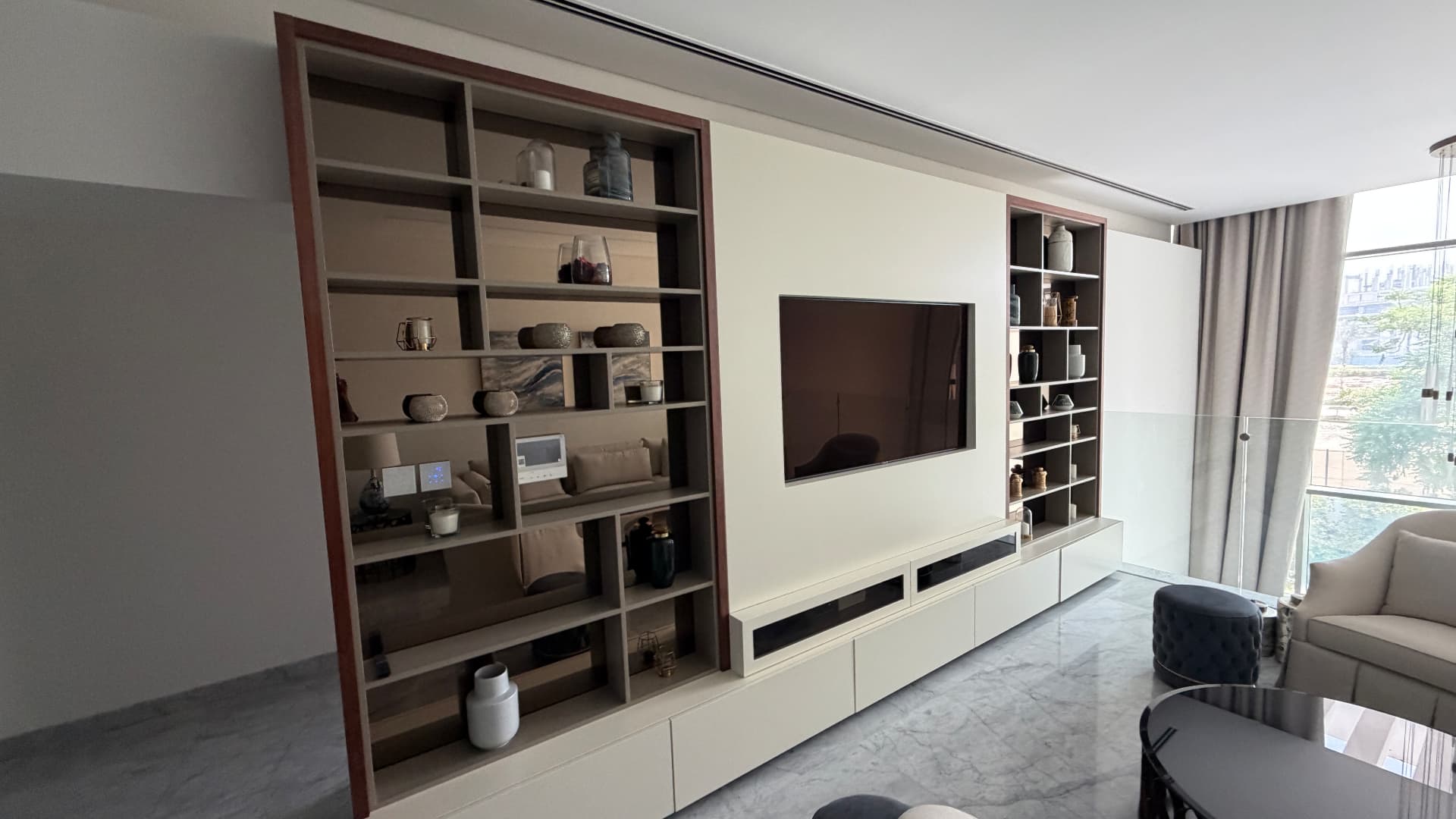 Bookcase media wall